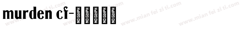 murden cf字体转换